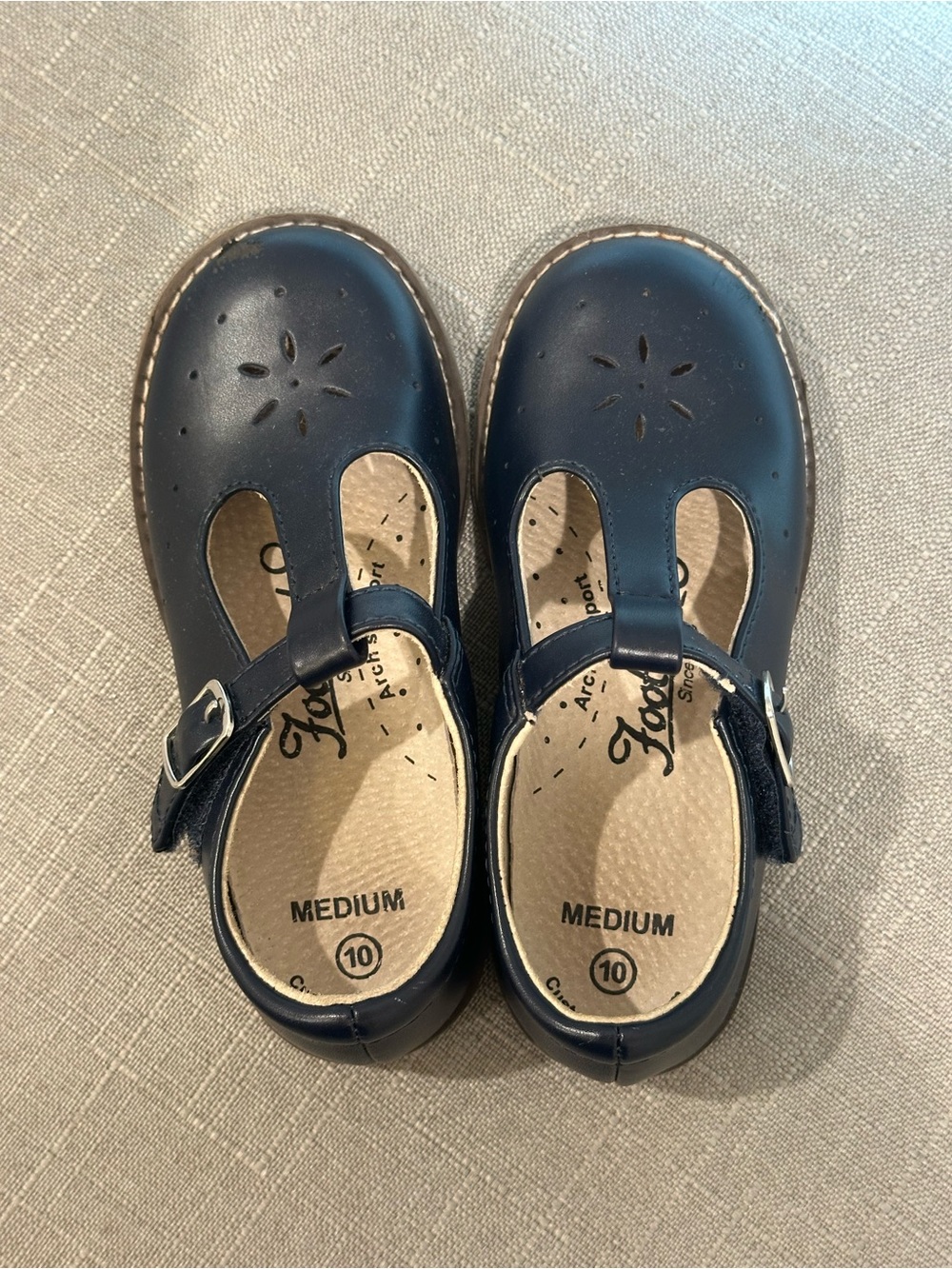 FootMates Navy Blue Girls Mary Jane Dress Shoes